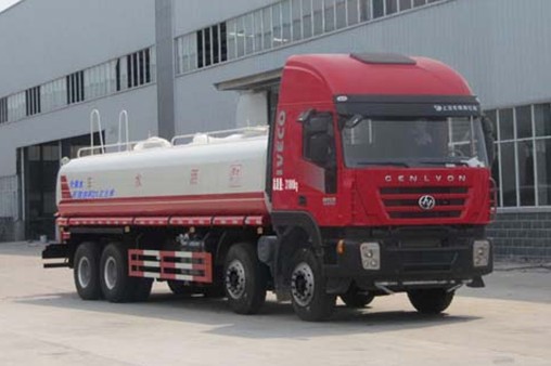 25噸灑水車多少錢_紅巖前四后八25噸綠化灑水車廠家價格4