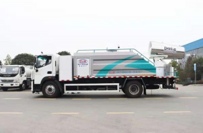 電動灑水車型號及參數(shù)_電動小型灑水車_10噸福田純電動抑塵車3